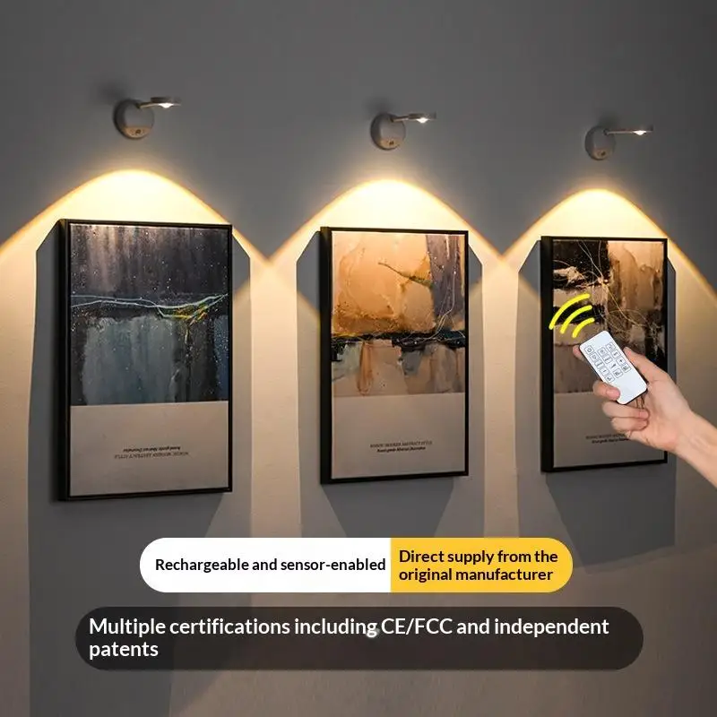 USB قابلة للشحن ذكي الإنسان الاستشعار اللاسلكية الجدار الخفيفة عكس الضوء Led الأضواء للإضاءة القراءة مطعم فندق بار
