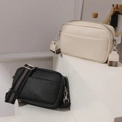 Szeroki pasek damskie torby typu Crossbody solidne klasyczne torebki damskie luksusowe kwadratowe torby damskie torby na ramię Crossbody torby na ramię dla Femele