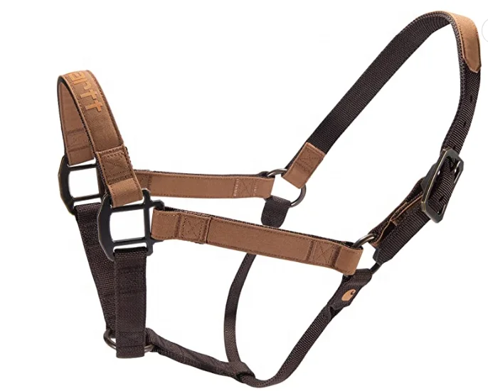 Nylon acolchoado cavalo Halter com Satin Hardware