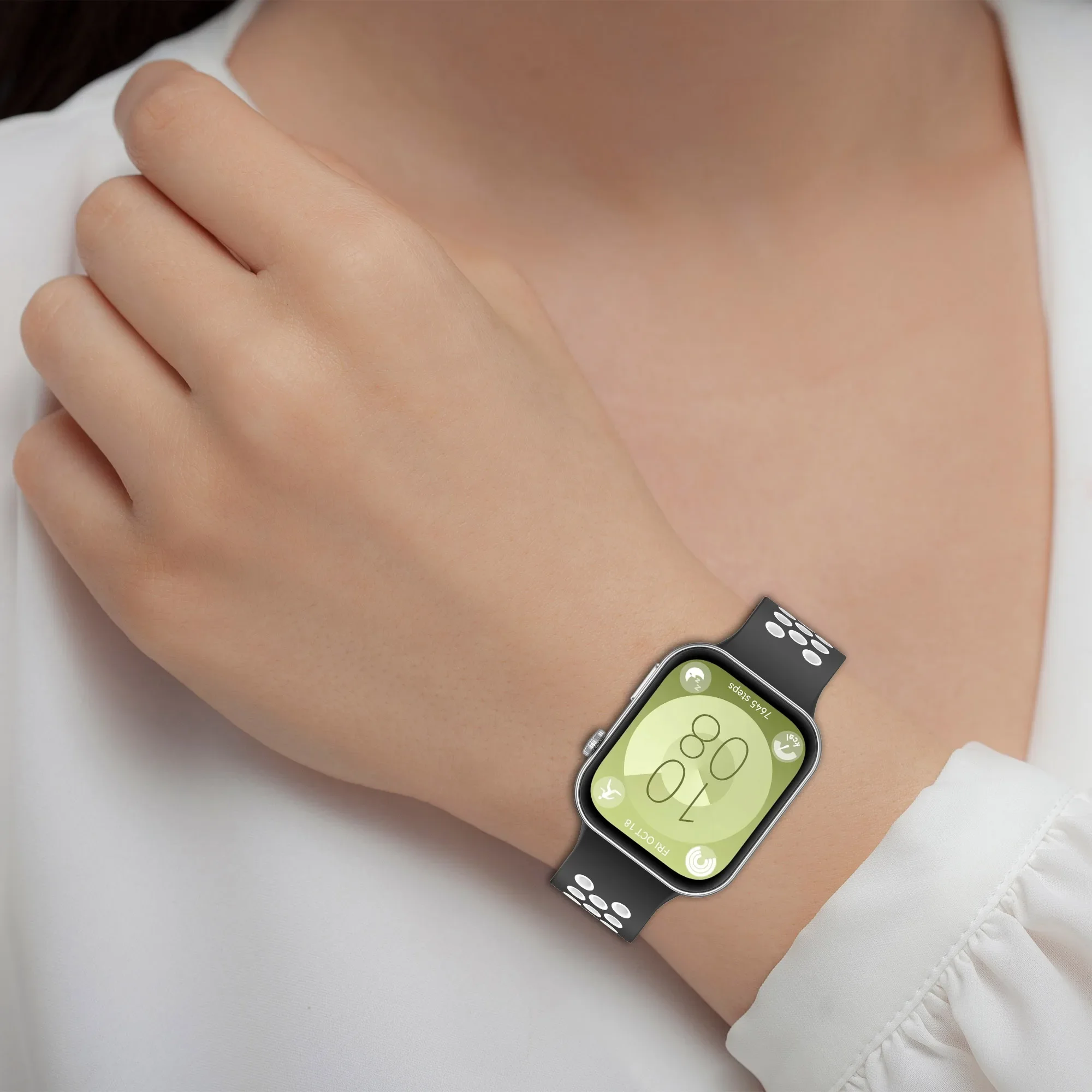 Двухцветный силиконовый браслет для Huawei Watch Fit 4/3, мягкий удобный спортивный браслет для Huawei Watch Fit 4 Pro, аксессуар, ремень-браслет