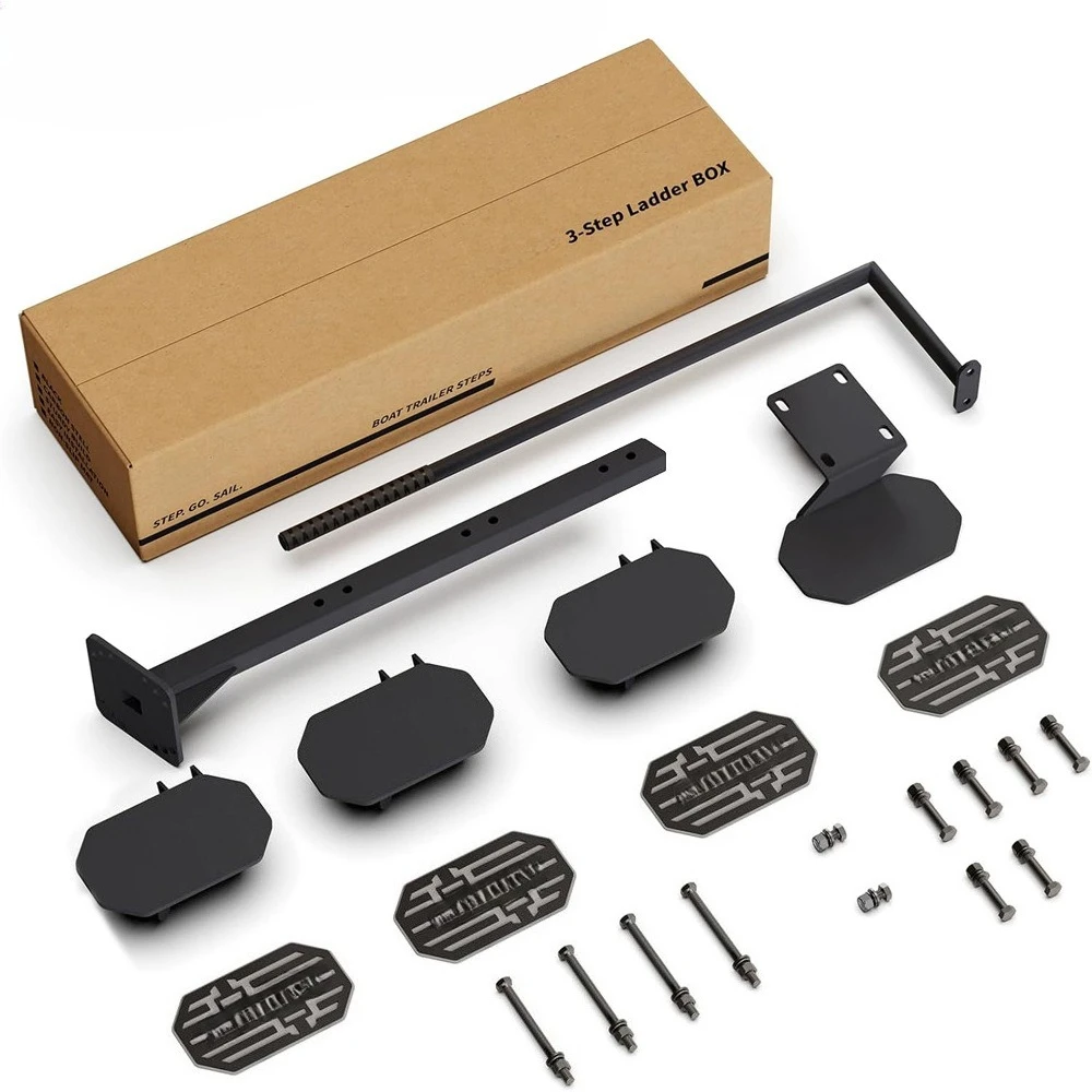 الخطوات الرابعة للخدمة الشاقة البحرية مع مسند للذراع EVA وسادة غير قابلة للانزلاق سطح المقطورة البحرية غير القابلة للانزلاق دواسة مقطورة #6