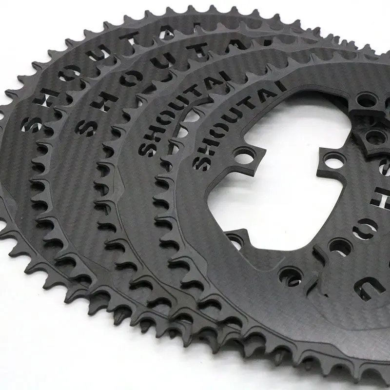 Plateau de pédalier en carbone pour vélo de route 50T 52T 54T 56T pour Brompton