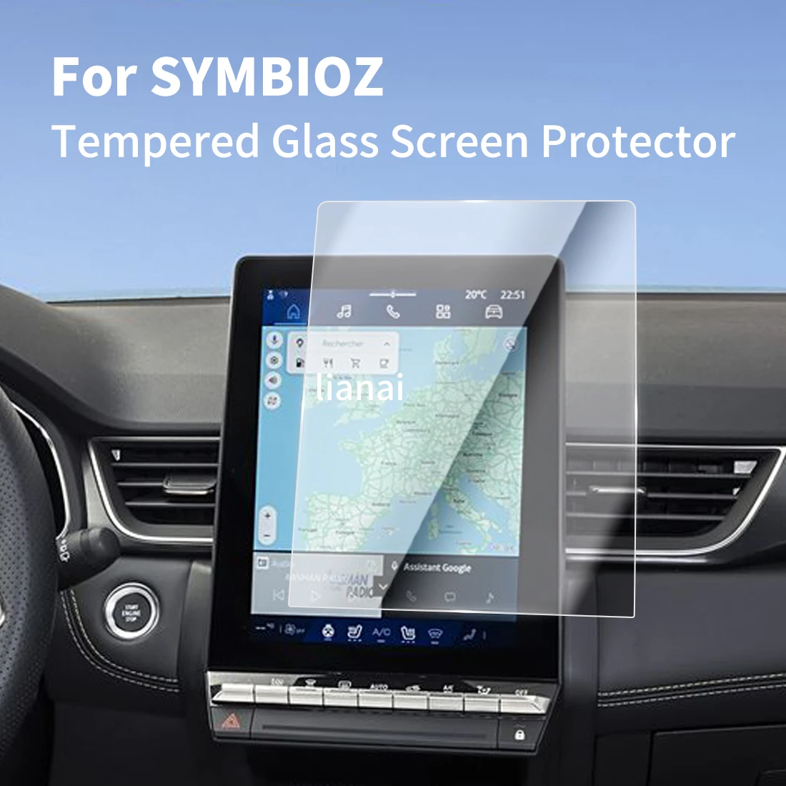 

Carplay Screen Protector Tempered Glass Protective Film Navigator Car Stickers Accessories For 25 Renault SYMBIOZ
