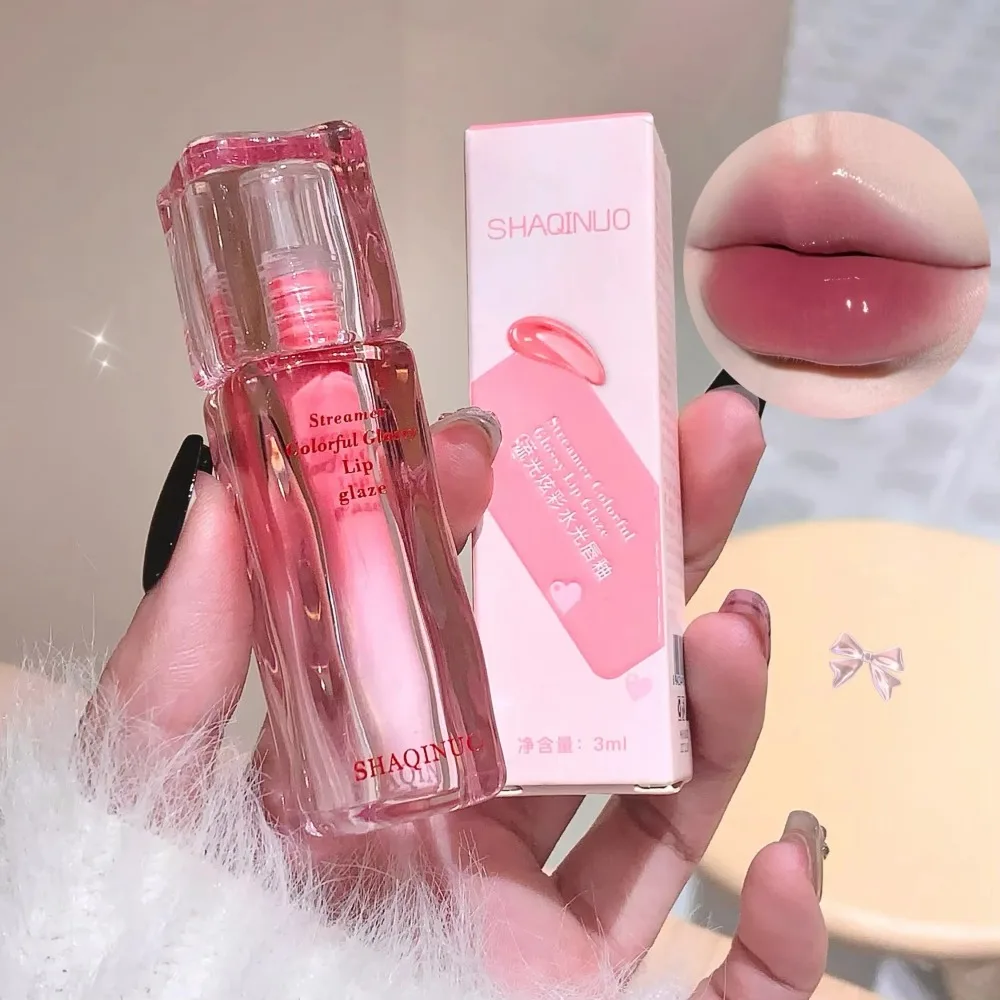 Liquid Water Gloss Mirror Lip Glaze Non-staining Long-lasting Moisturizing Shimmering Water-Gloss Lip Gloss Brightening