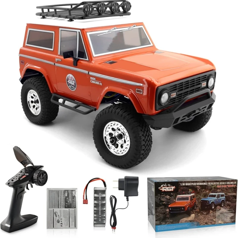 

Rgt Rc Car 1:10 4wd Remote Rc-4 136100v3 4x4 Control Crawler Off-Road Bronco Model Waterproof Electric Car Toys Child Gift