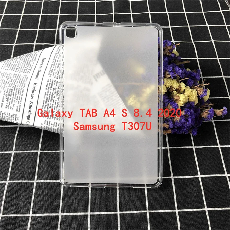 SM-T307 für Samsung Galaxy Tab ein 8,4 SM-T307 t307u transparente weiche TPU Tablet Hülle stoß feste Schutzhülle + Geschenk