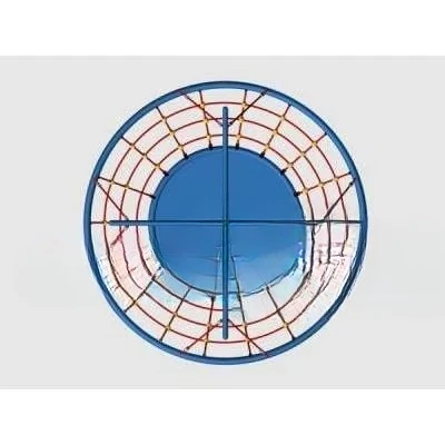 Corda giratória 3X3m Curso de escalada 3D divertido e emocionante