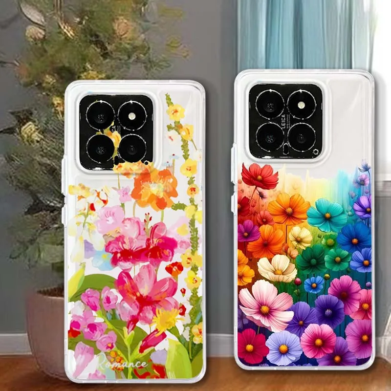 

Flower Sunflower Panda Cactus Phone Case For Xiaomi 14T 13T 13 12T 12 12S 11T 11 11i 10 10T Ultra Pro Lite Translucent