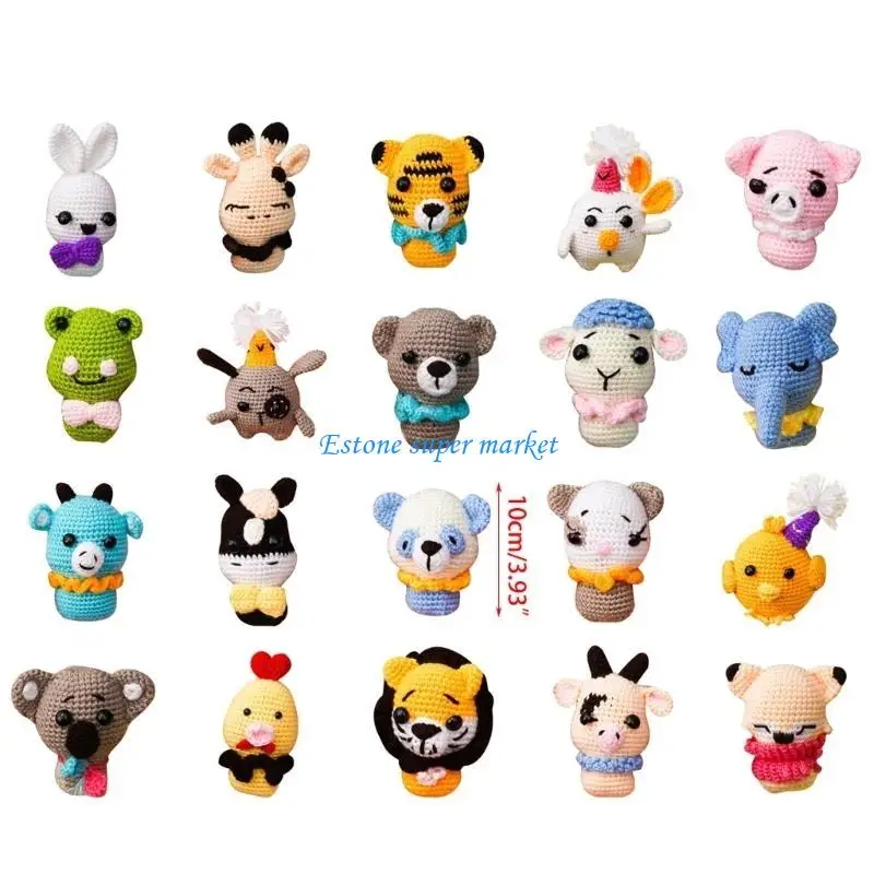 090B الوليد التصوير الدعائم الكروشيه دمية على شكل حيوان الطفل صور اطلاق النار الدعائم اليدوية صور خلفية اكسسوارات دش هدية #6