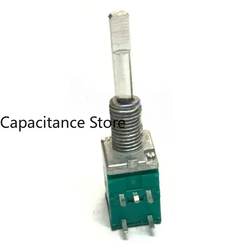 5PCS Small horizontal rotary encoder 36 positioning with push button switch thin shaft length 27mm