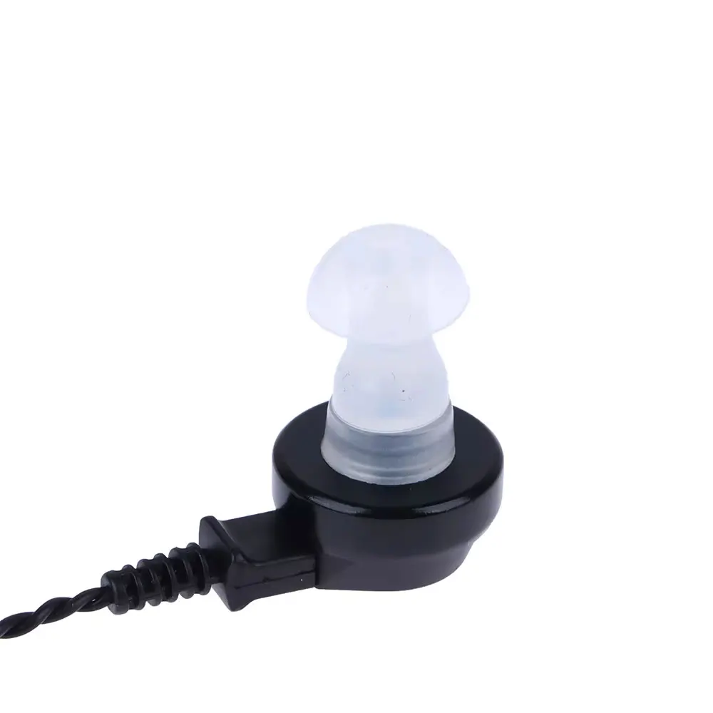 75cm Box Type Hearing Aid Dedicated Headphone Headphone Cable Black Two Speaker Cable Earplug Accessories