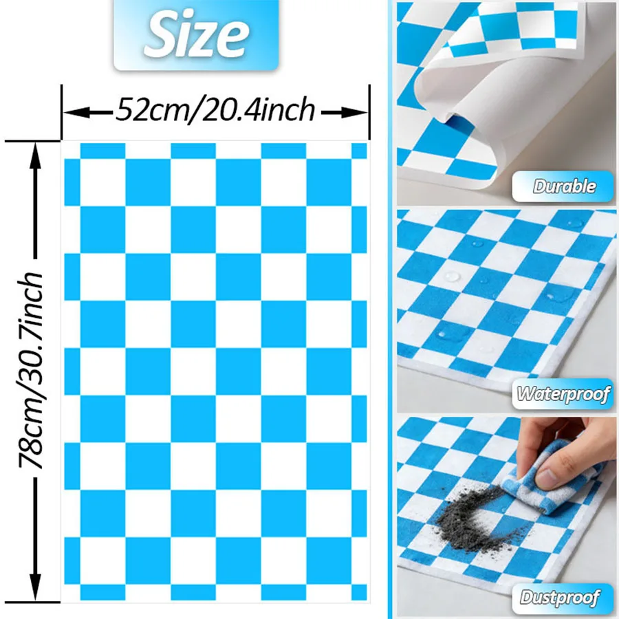 Plaid Pattern Photography Background Cloth 50x72cm Still Life Product Photo Waterproof Backdrop Creative Video Photographci Prop