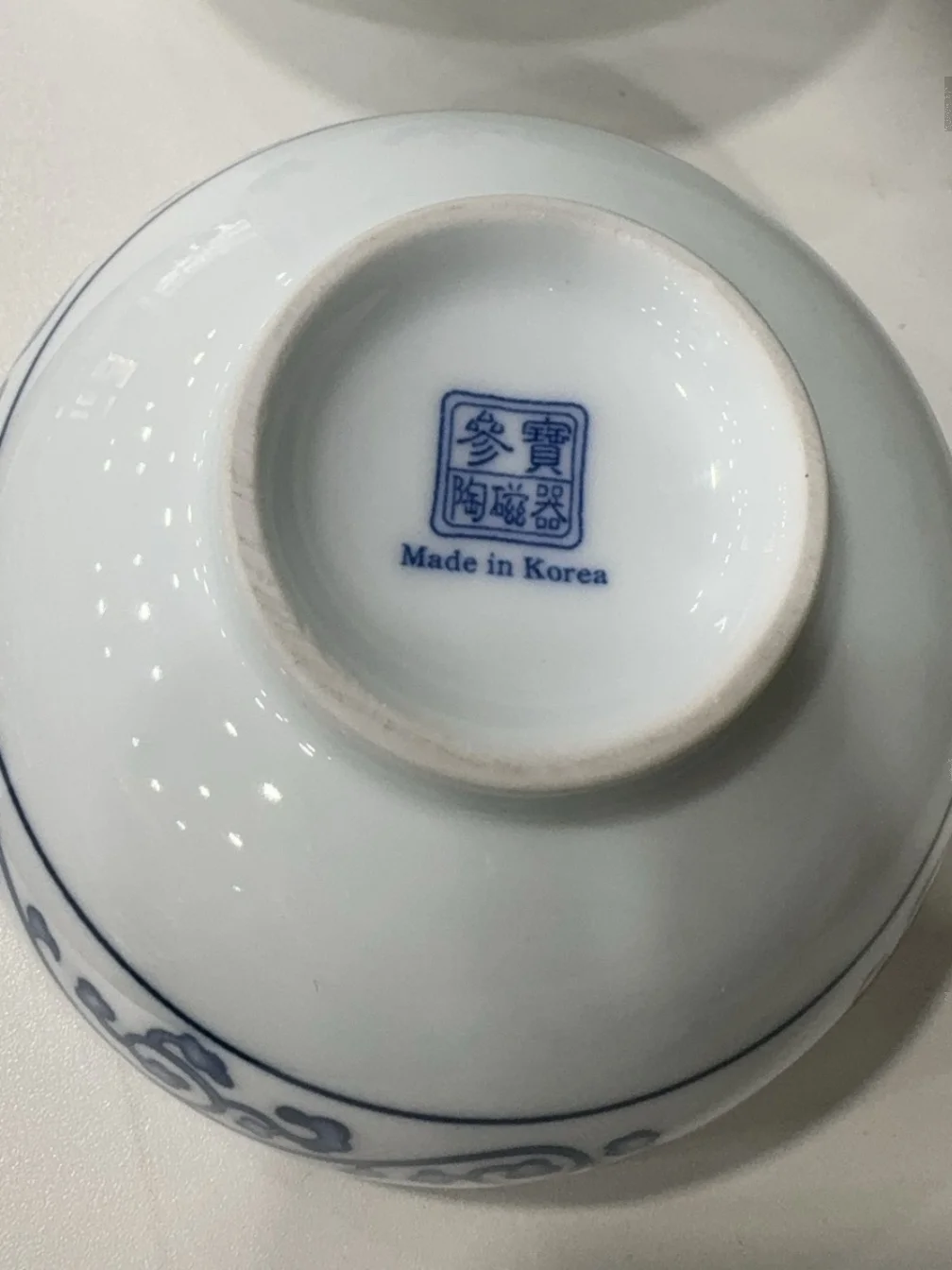 Thiened Chinese Sle Cerc Bowl Porcelain Underglaze Blue Flower Patterned Rice Bowl Diwaer Se Floral Design Bowl