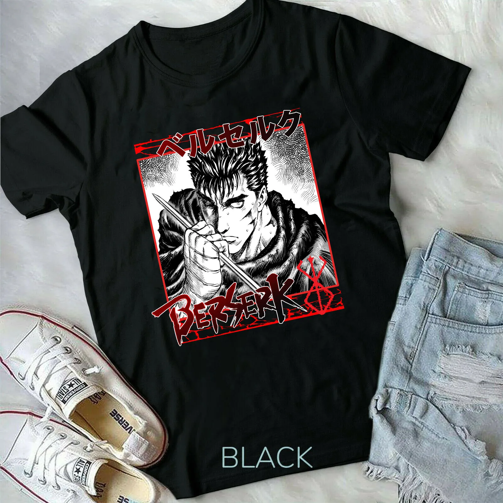 

Guts Berserk, Anime Inspired ,Berserk,Anime Gift,Berserk,new UNISEX T-Shirt Vintage Funny T-Shirt For Men Funny T Shirts