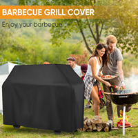 Barbeque Grill BBQ Cover Waterproof Anti-Dust Heavy Duty Barbeque Cover Outdoor Rain Protective UV Gas Grill Cover Accessories