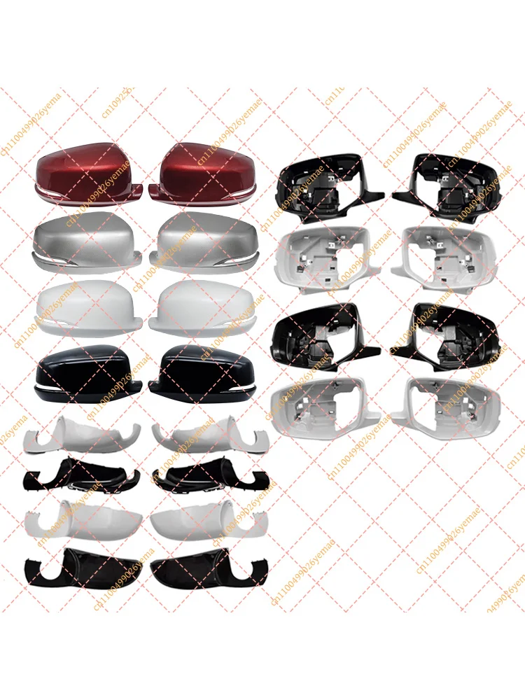 EU Version Side Mirror Cover, Car Rearview Mirror Housing Shell with Lamp