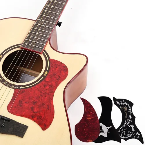 Imagen 1 del producto Pegatinas autoadhesivas para guitarra de 40/41 "", pegatinas para el cuerpo de guitarra acústica folclórica profesional en forma de pájaro, accesorios, placa rascadora