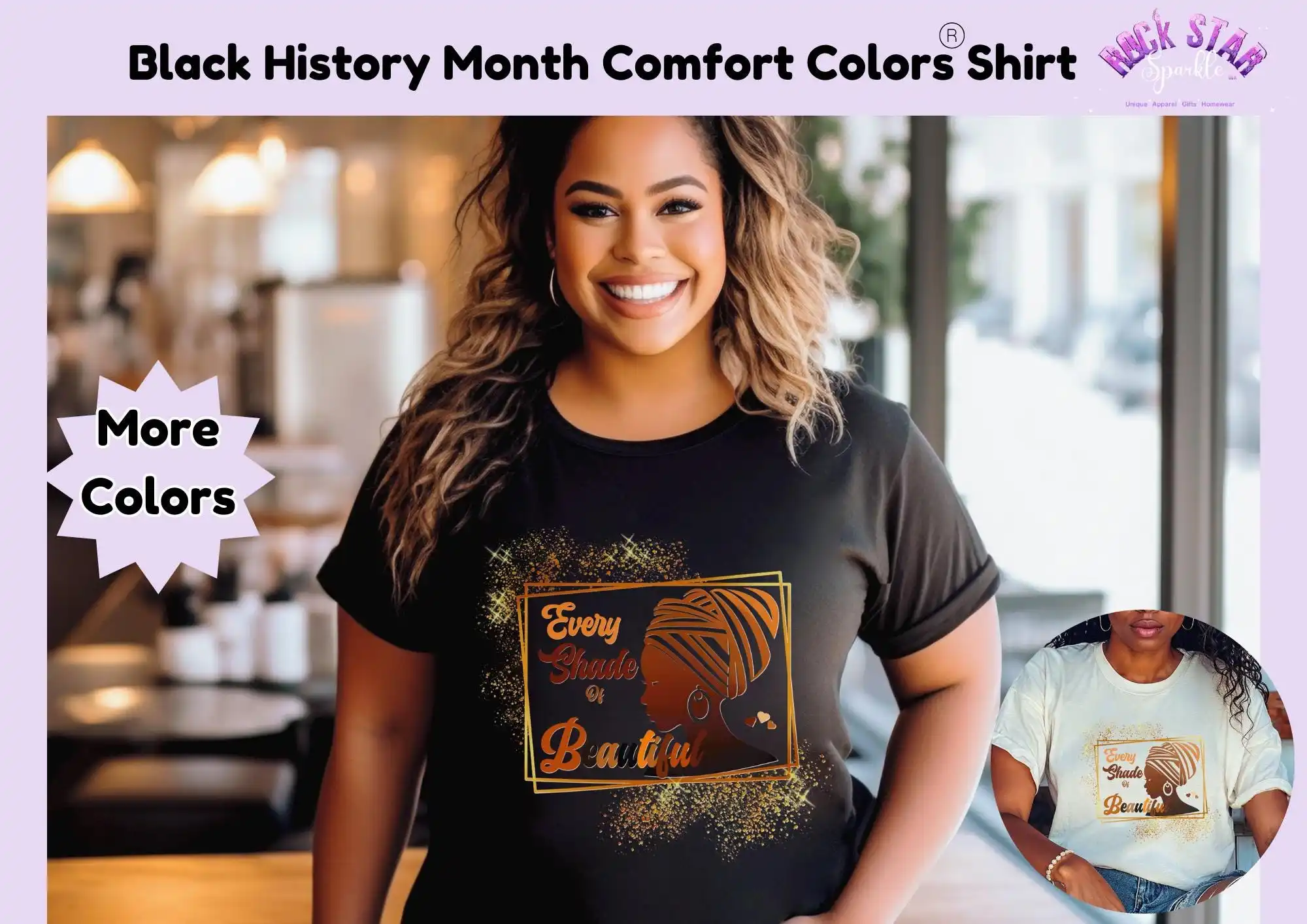

Black History Month T Shirt For Her Melanated Comfort Colors Celebrating African American Heritage
