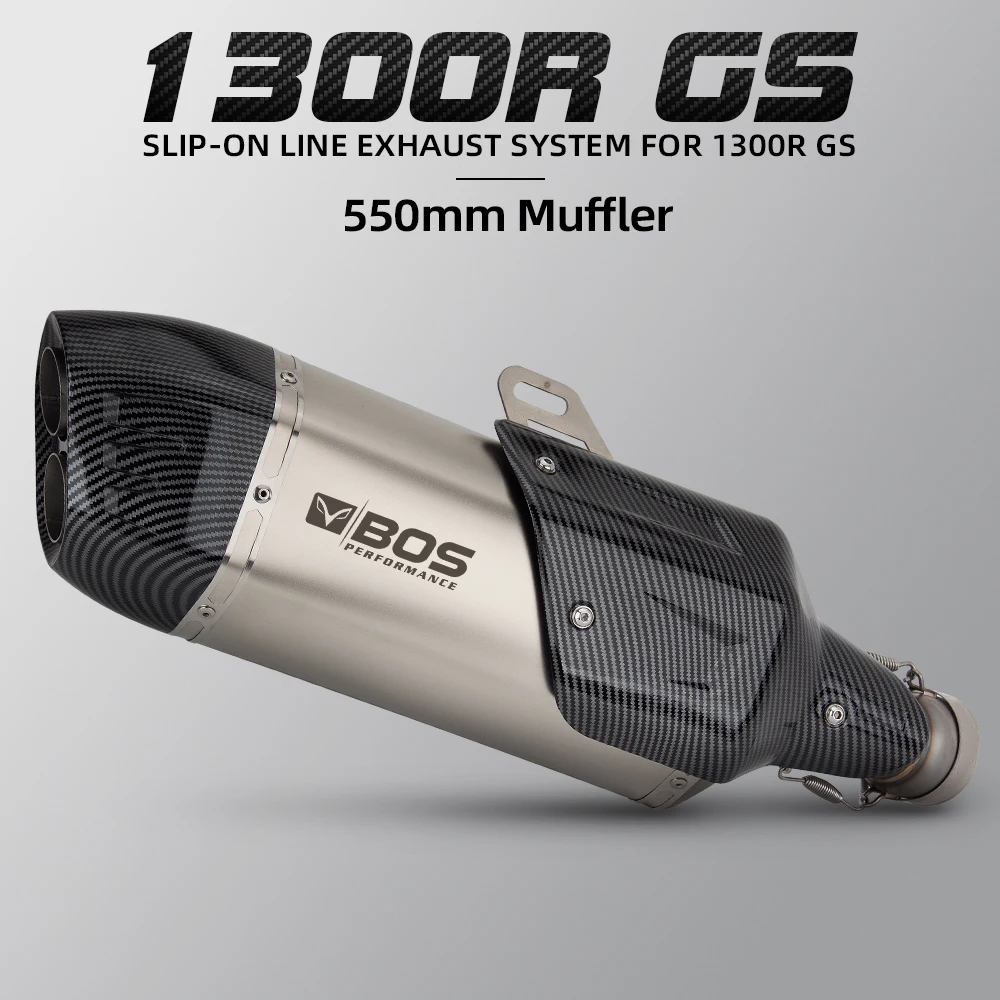 

For BMW R1300GS ADV R1300 Motorcycle Exhaust Slip-on Line Modify Stainless Middle Pipe Connect S7 Muffler Adventure Moto Escape