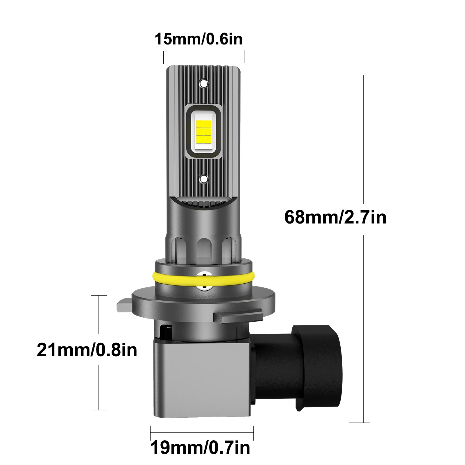 MZGN 2Pcs 20000M 9005 9006 LEDHeadlight Canbus HB3 HB4 H8H H9 H11 CSP LED Headlamp Bulb 100w Turbo AutoLamp 6000K 12V - Image 5