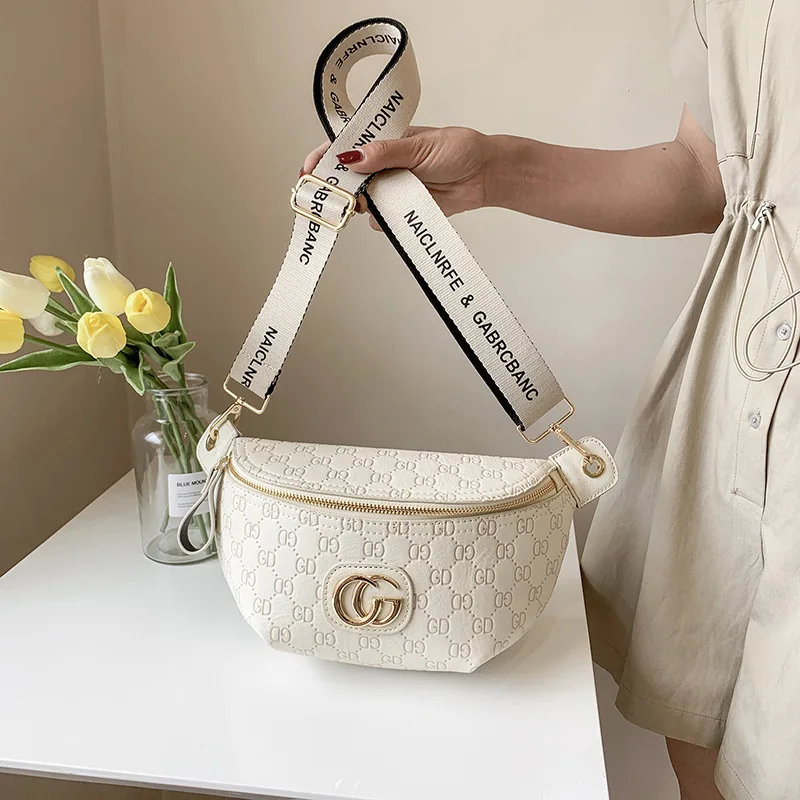 

2025 Waist Bag Crossbody Pack Textured PU Mini Fanny Pack Ins Trend Adjustable Strap Water-Resistant Lightweight
