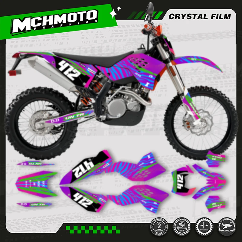 

MCHMFG индивидуальная команда мотоциклетная графика фоновая наклейка для KTM SX SXF 2007 EXC XCW 2008 2009 2010 2011-2010