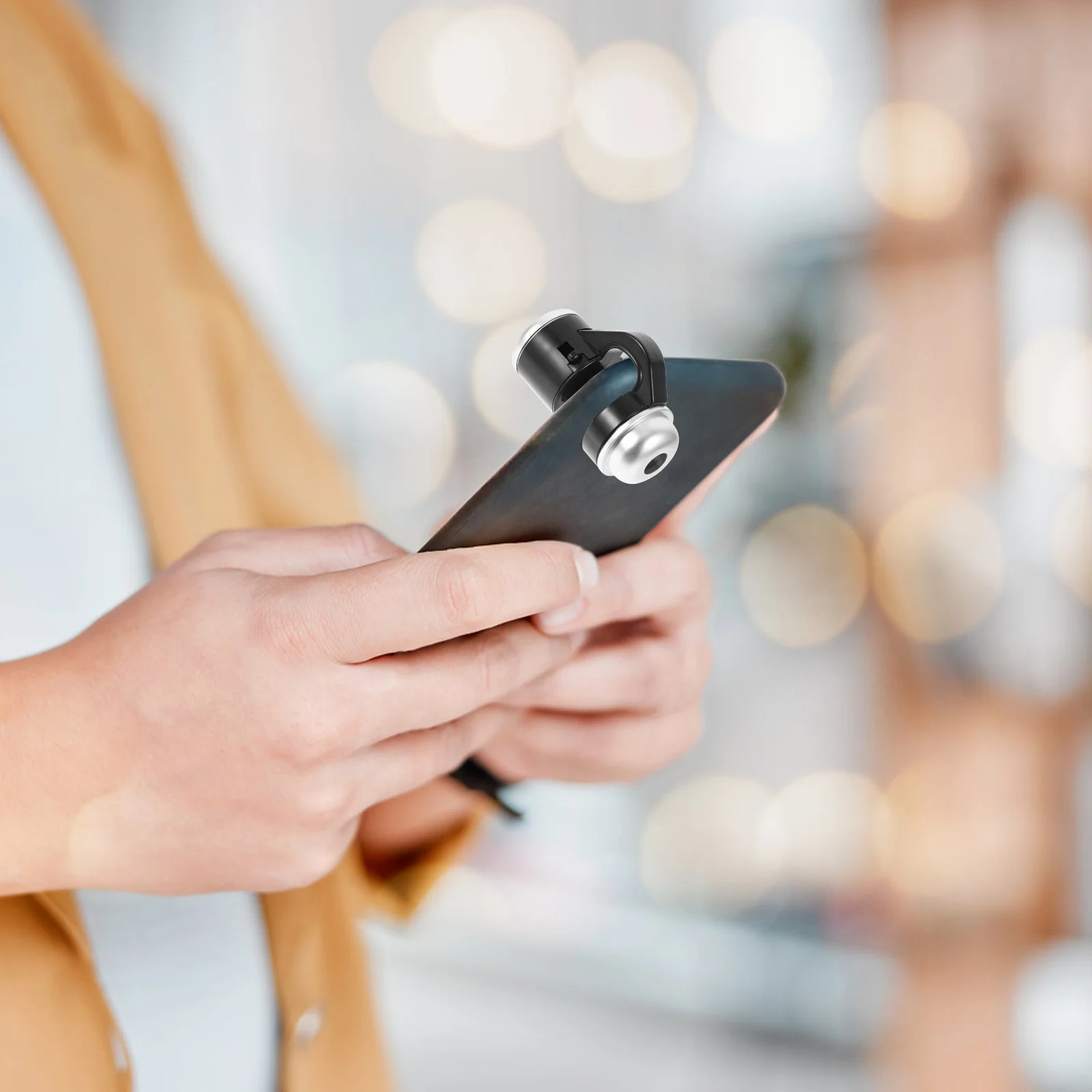 Biological Microscope Plastic Portable Handheld Monocular Microscope for Science Education Cellphone Lens Clip Optical Observing