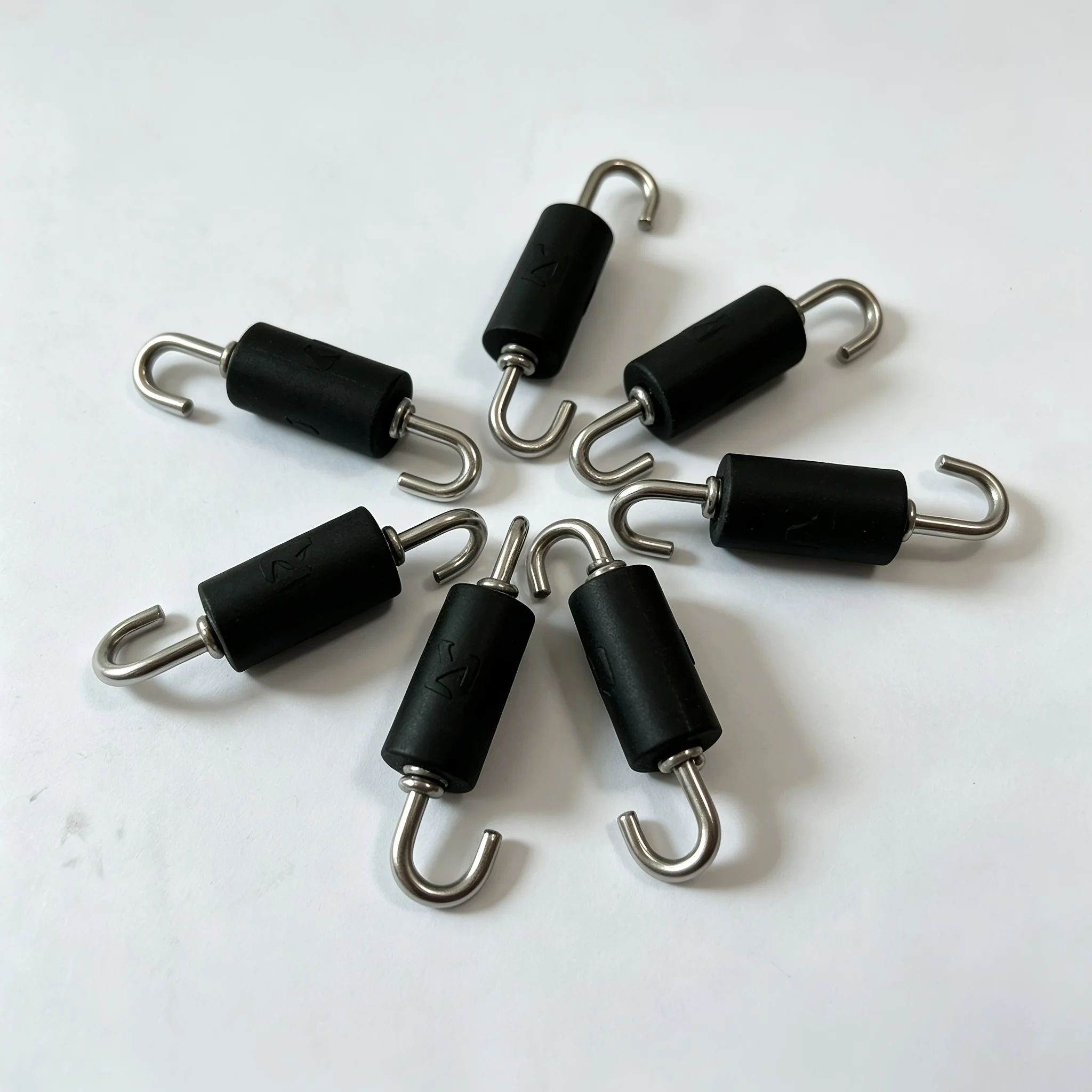 Motorcycle Modified Exhaust Spring, Stainless Steel Pull Spring, Thickened Rubber Short Spring Fit Akrapovic Exhaust