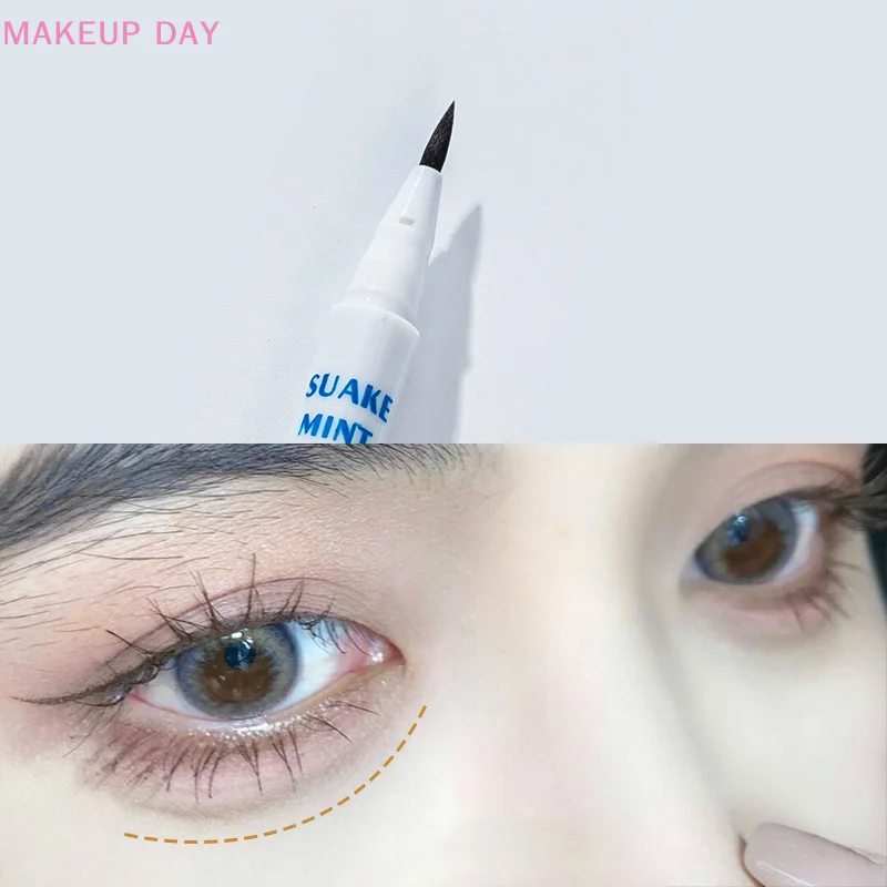 Vloeibare Eyeliner Liggende Zijderuppen Matte Schaduw Langdurige Waterdichte Sneldrogende Pen Glitter Oogmake-Up Schoonheidstools