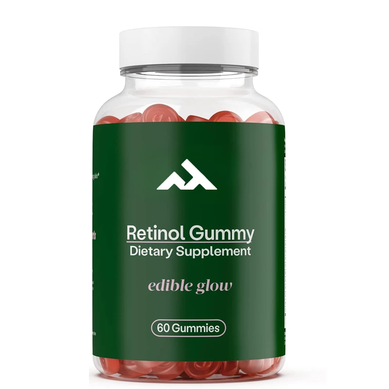 

60 Pieces of Skin Gummies with Vitamin Retinol Complex | Anti Aging, Youthful,and Clear Skin-Strong and Resilient Hair and Nails