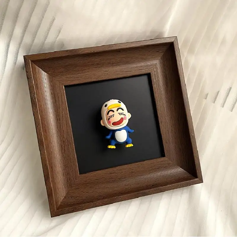 Blind Box Display Frame Wandgemonteerde popopslag 3D magnetische displaystandaard DIY decoratieve poppen Matzwarte fotolijst