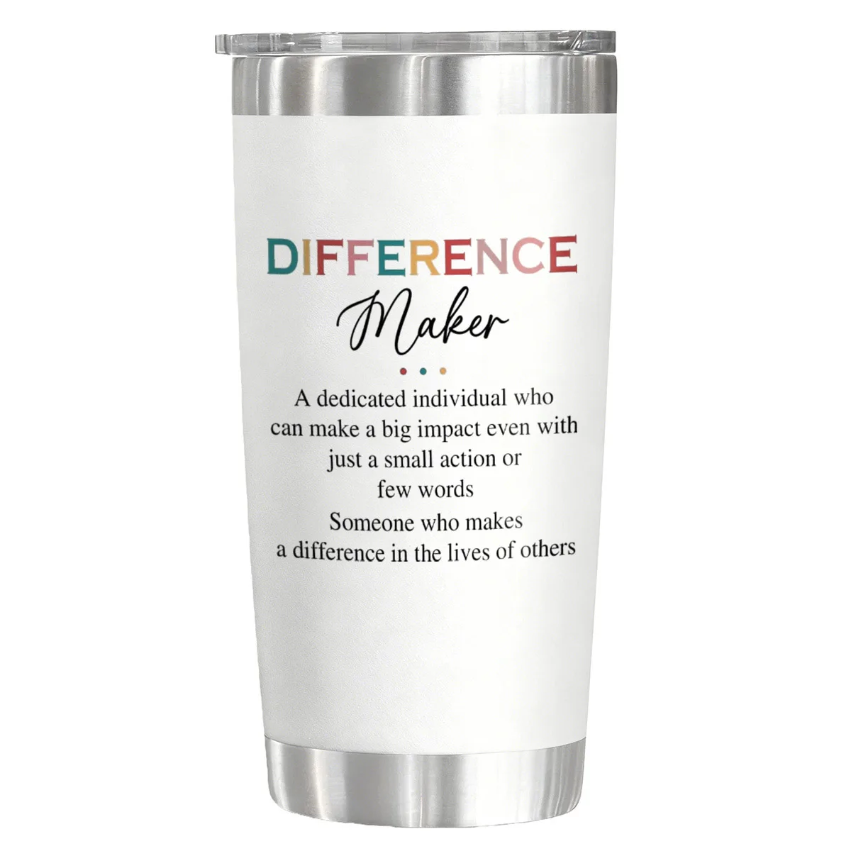 

Thank You Gifts for Women Tumbler 20oz- Appreciation Birthday Difference Maker Gifts for Women Teachers Nurse Boss Coworkers