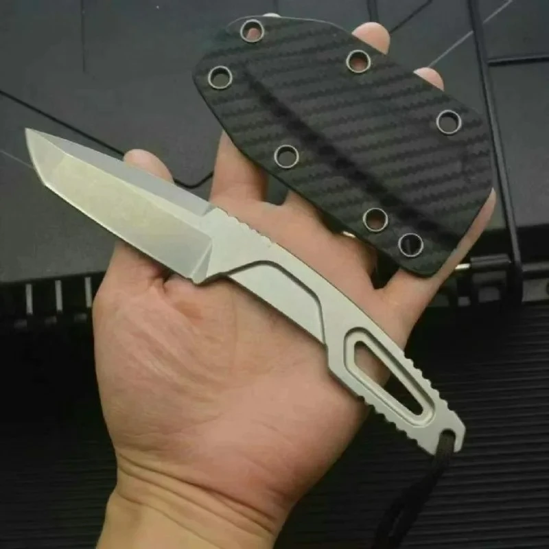 

NEW RAOT Fixed Blade Knife with Sheath N690 Steel Blade and Handle, Outdoor EDC Camping Knife Hunting Knife Survival Tool