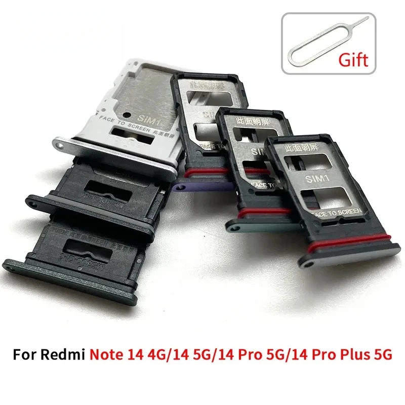For Xiaoomi Redmi Note 14 4G 5G Pro Plus SIM Card Tray chip slot drawer Holder Adapter Accessories Repair Parts