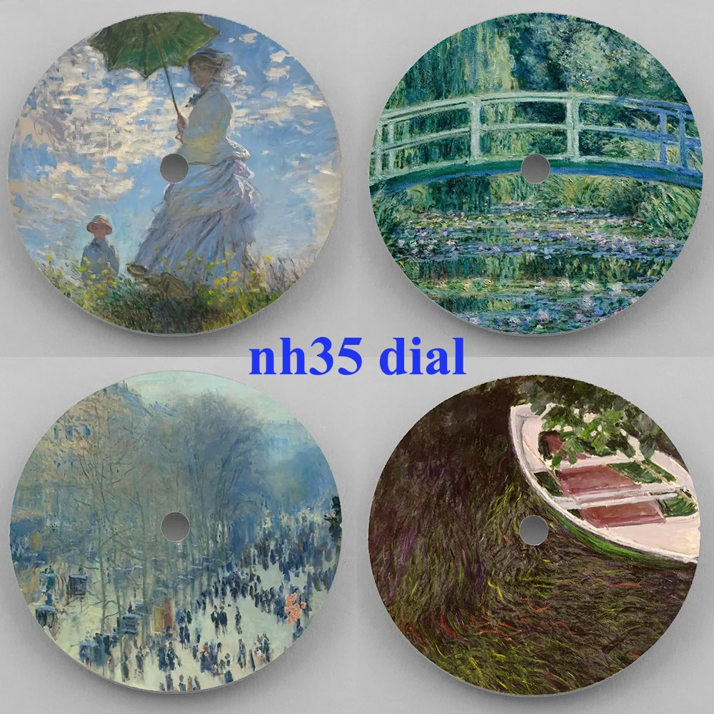 28.5mm Watch Dial nh35 Dial Creative Dial Color Printing DIY Watch Face Suitable For NH35/36 Movement Watch Parts