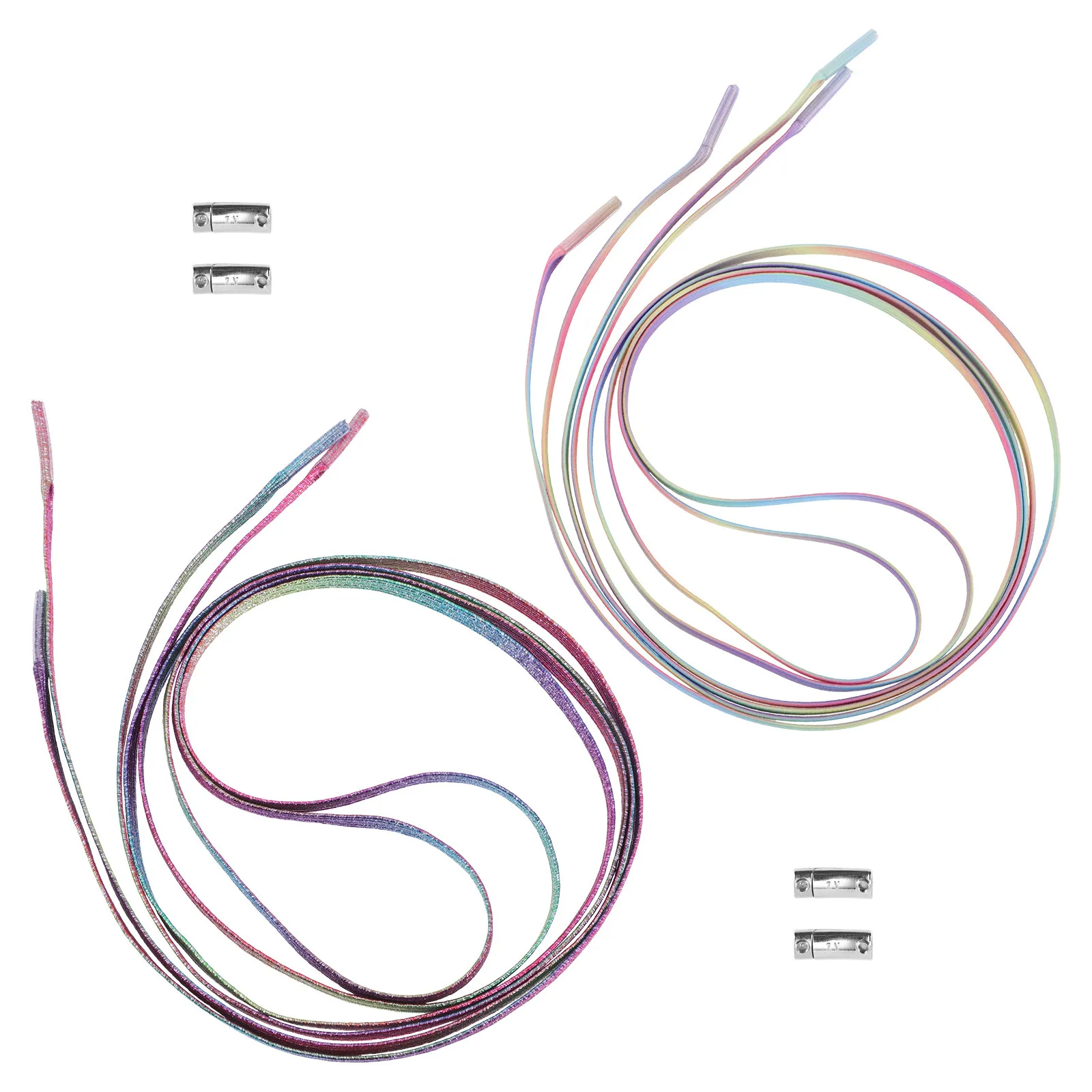 

2 комплекта эластичных шнурков без завязок для взрослых и детей, для кроссовок и спортивной обуви, предотвращающие распускание, удобные, регулируемые, хлопковые