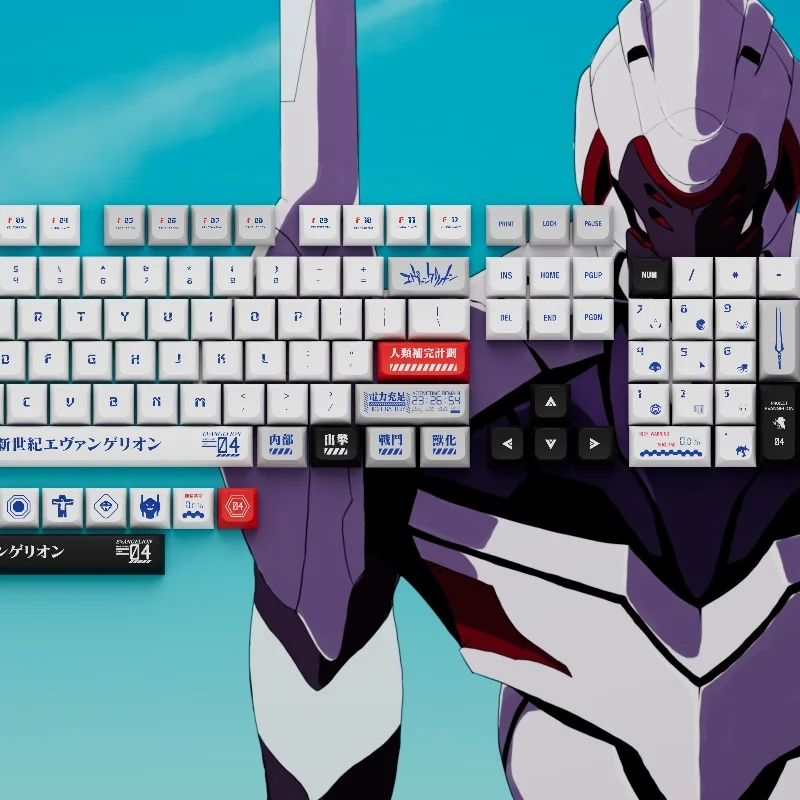 

Cartoon No. 4 Machine Keycap 134 Keys Pbt Material Xda High Thermal Sublimation Five Sided Thermal Sublimation Anime Peripheral