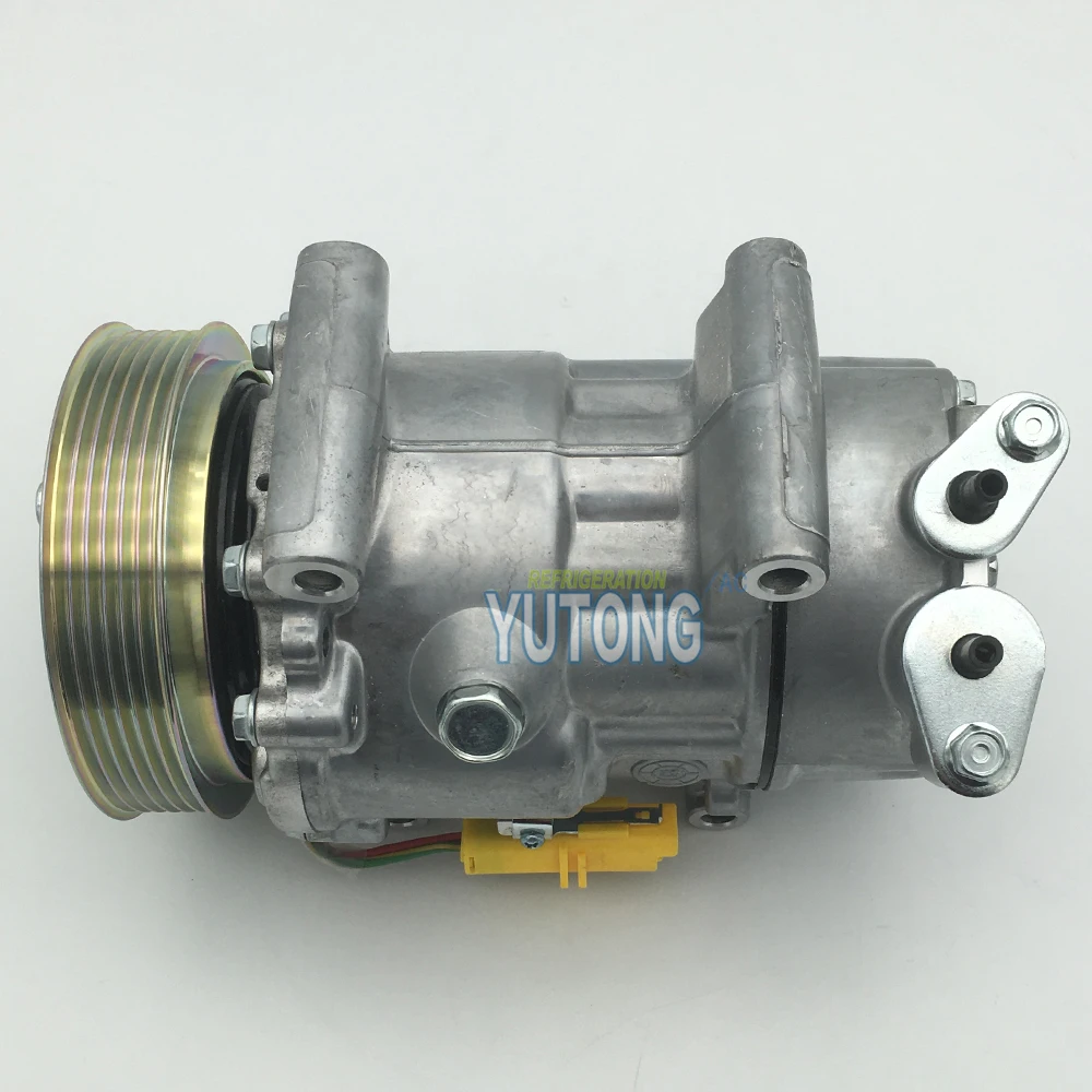 SD6V12 AC Compressor for PEUGEOT 206 307 CITROEN Berlingo Xsara C2 C3 9655191680 9684480480 SD1438 SD1439 SD1430 SD1449 SD1450