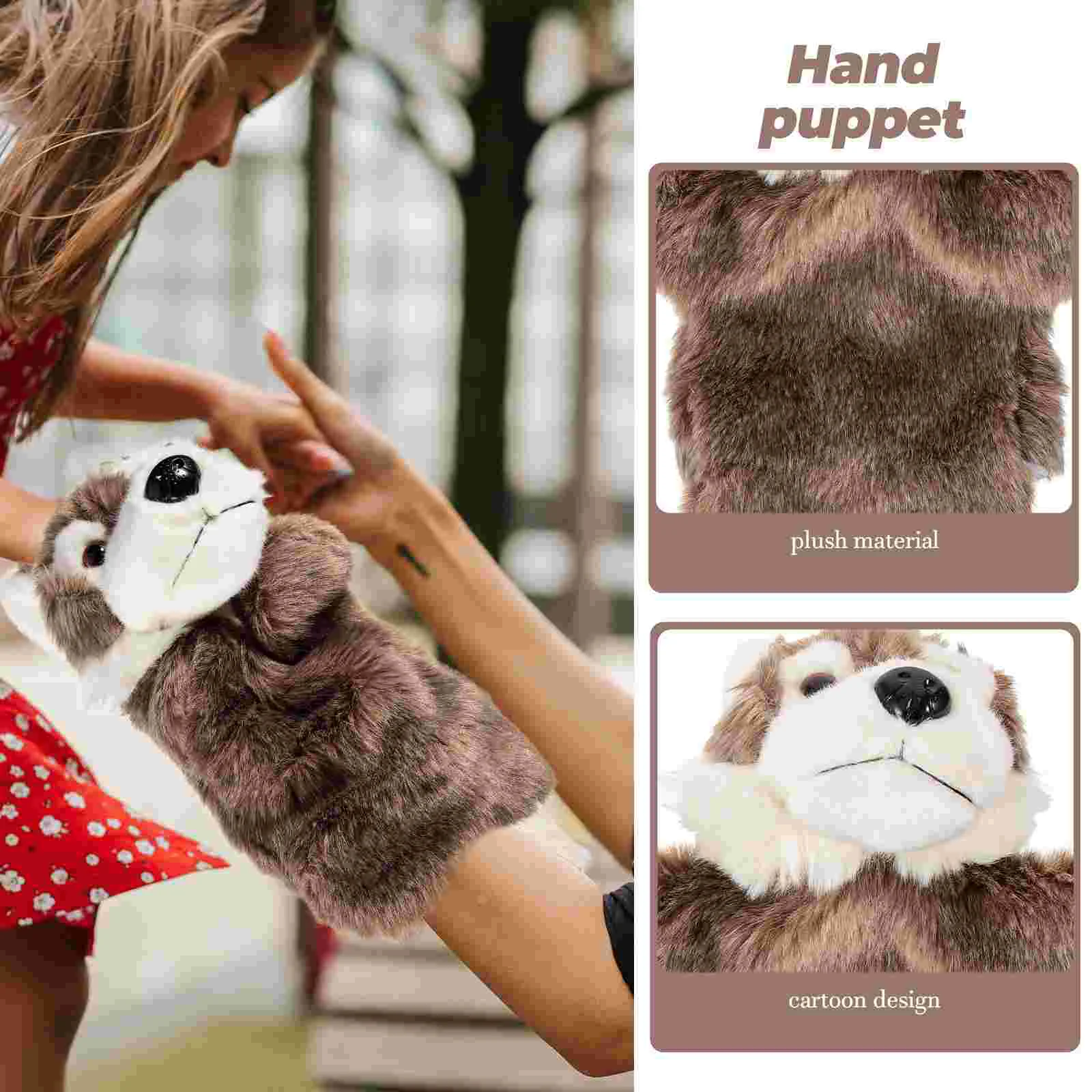 1PC Cartoon Animal Hand Puppet Toy Simulated Animal Hand Puppet Toy Plush Storytelling Hand Puppet Toy Early Educational Animal