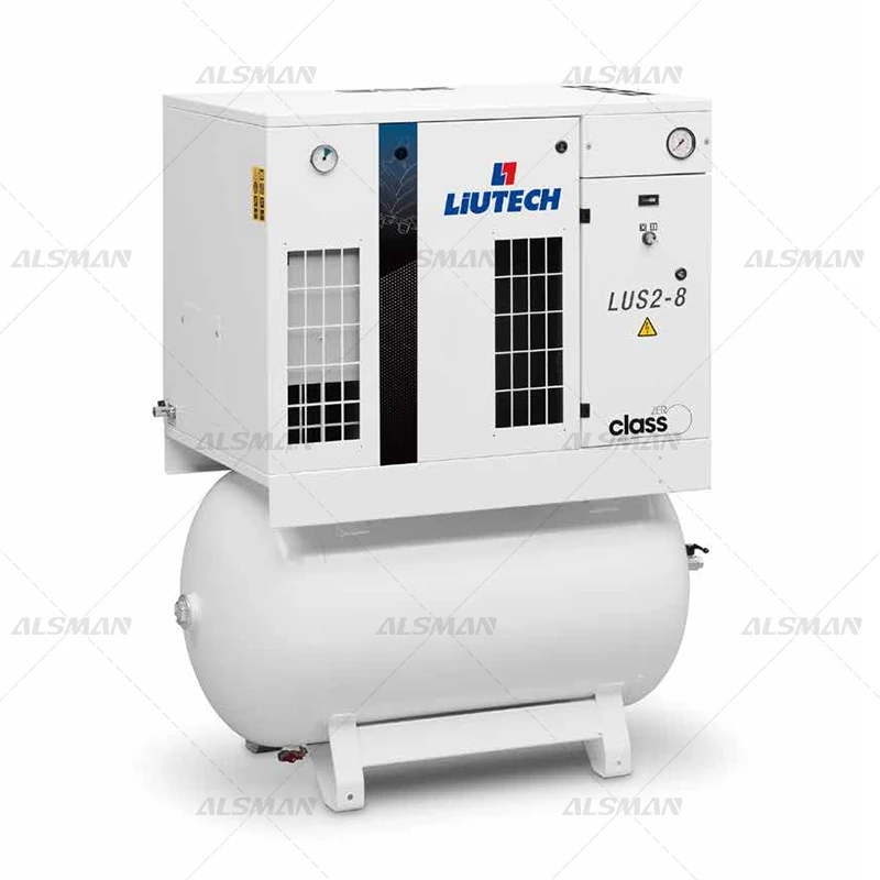 For Atlas Copco Liutech Silent Oil-Free Scroll Compressor 8-10Bar Dental Clinic Use 380V Lubricated Motor Bearing Core