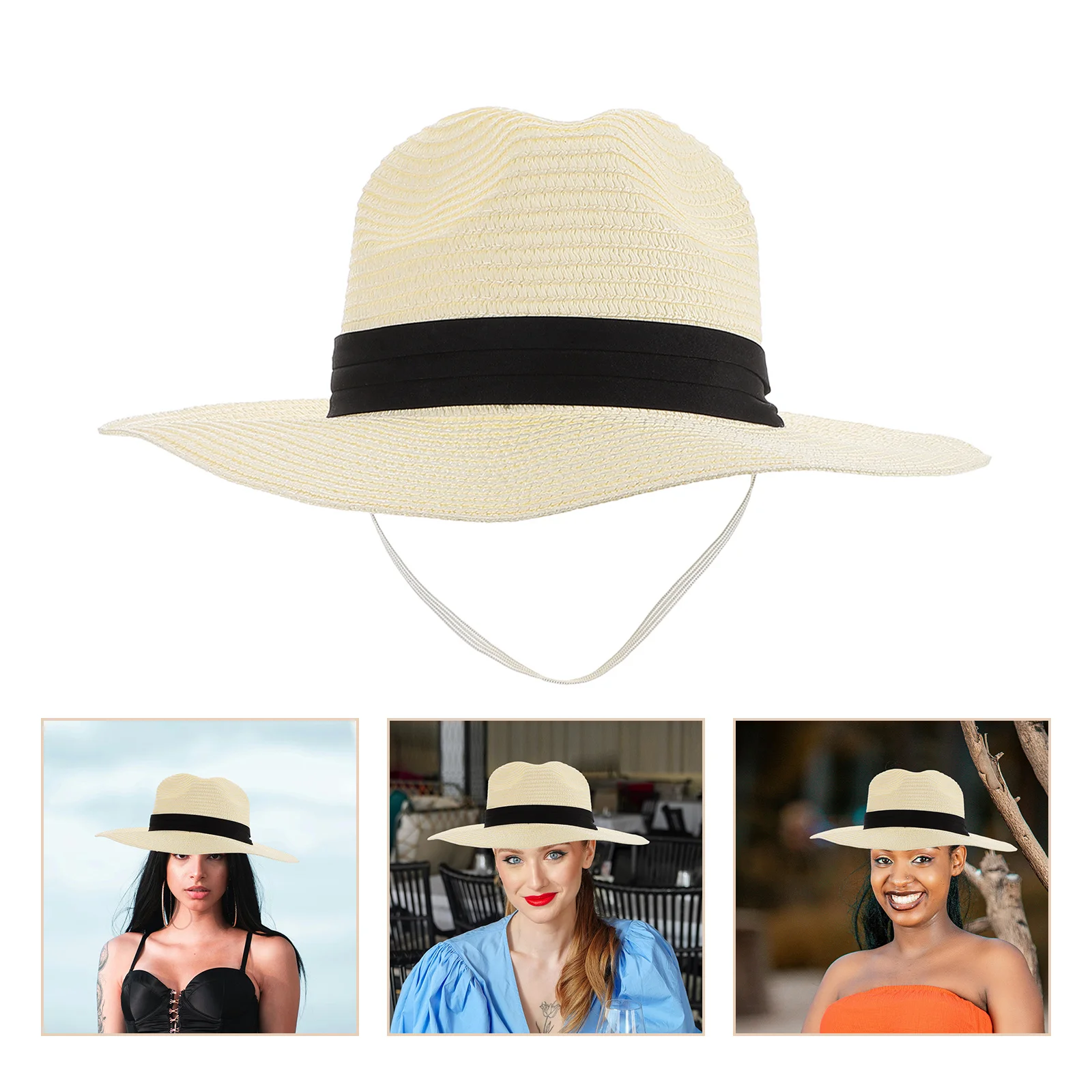 

Foldable Sun Hat Collapsible Breathable Woven Wide Brim Summer Cap Comfortable Uv Protection Travel Beach Outdoor