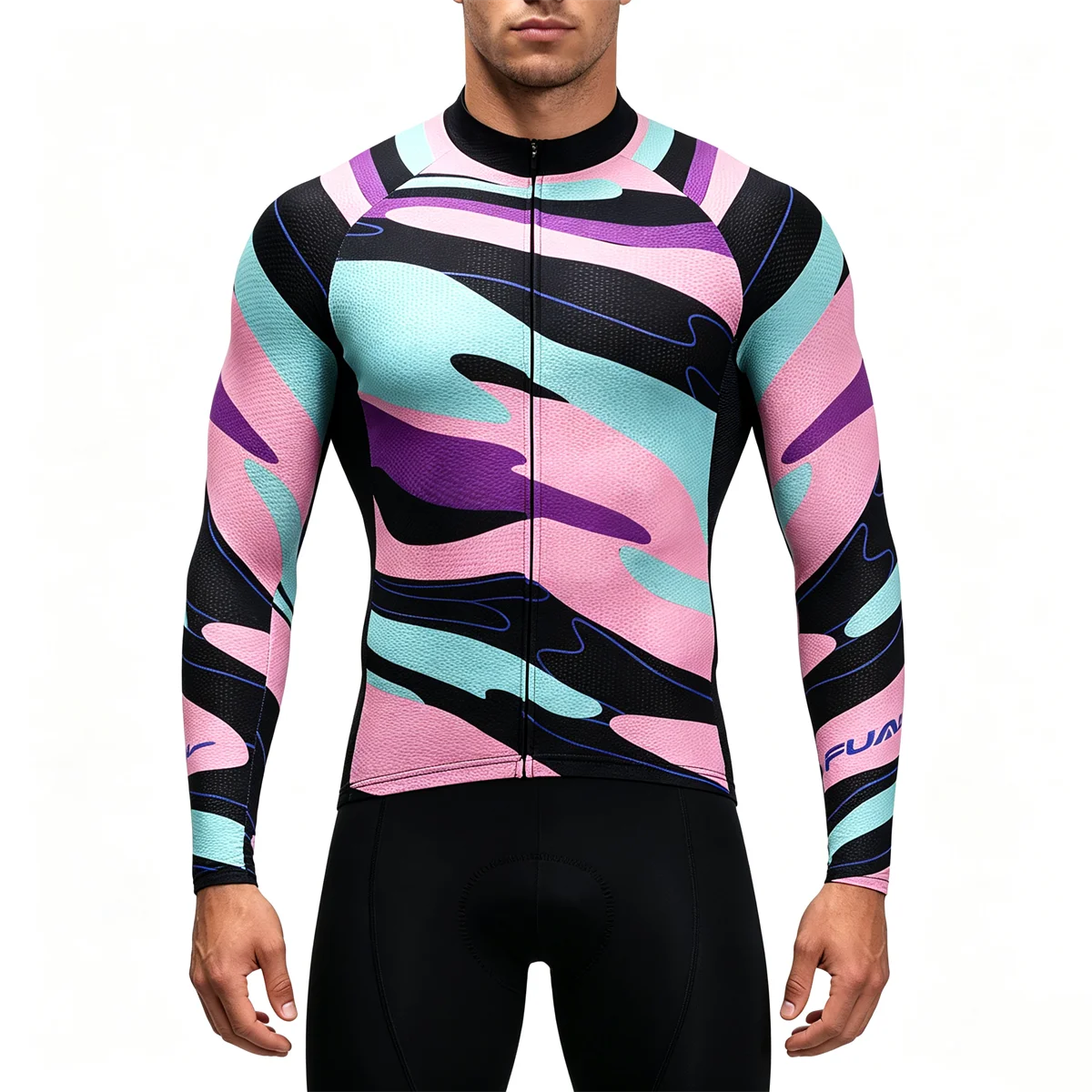 2027 Winter Herren-Radtrikot-Set, warmes Fleece-Radtrikot-Set, Triathlon-Mountainbike-Langarm-Radbekleidung – Detail 14