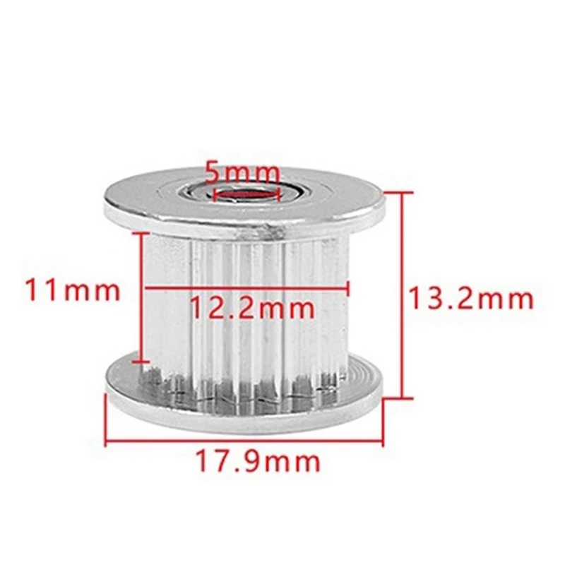 Replacement GT2 20 Tooth Bore 5Mm Width 10Mm Toothed/No Tooth Idler, Pulley, For V-Core-3 GT2 Idler Kit