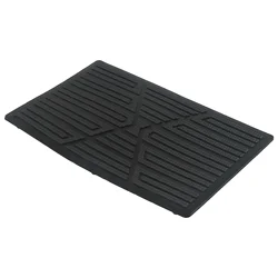 Vehicle Carpet Board Plate Floor Pad Heel Foot Floor Mat Pedal Patch Cover Black PVC Waterproof 23CMx15CM Driving Position Slip