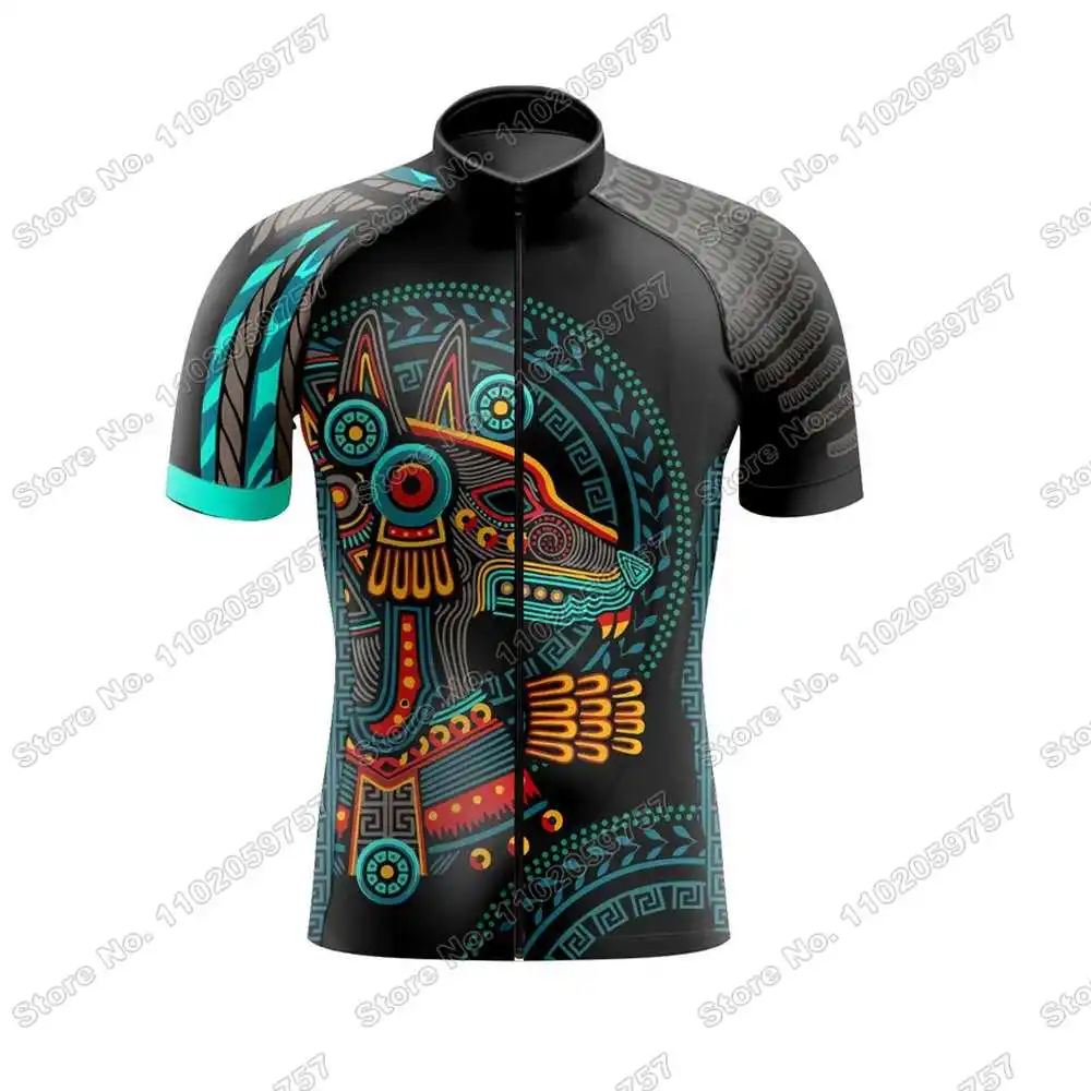 2024 Mexico Xoloitzcuintle dog Cycling Jersey Set Mexican Hairless Dog Cycling Clothing Road Bike Shirt Suit Outdoor Riding Wear