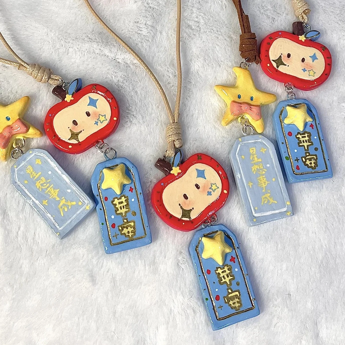 

Аниме Love and Deepspace Caleb Xavier косплей смола Apple Star амулет кулон мультфильм защитный талисман брелок Шарм подарок