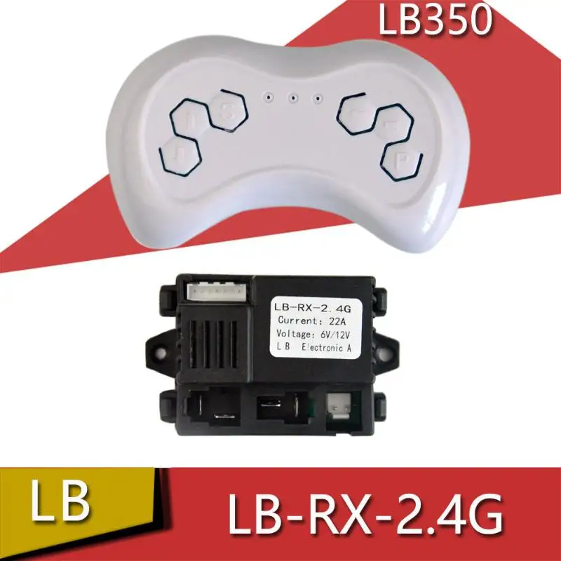 

LB350-2.4G Replacement Receiver for 6V/12V Kids Electric Cars - Universal Plug & Play RC Vehicle Part