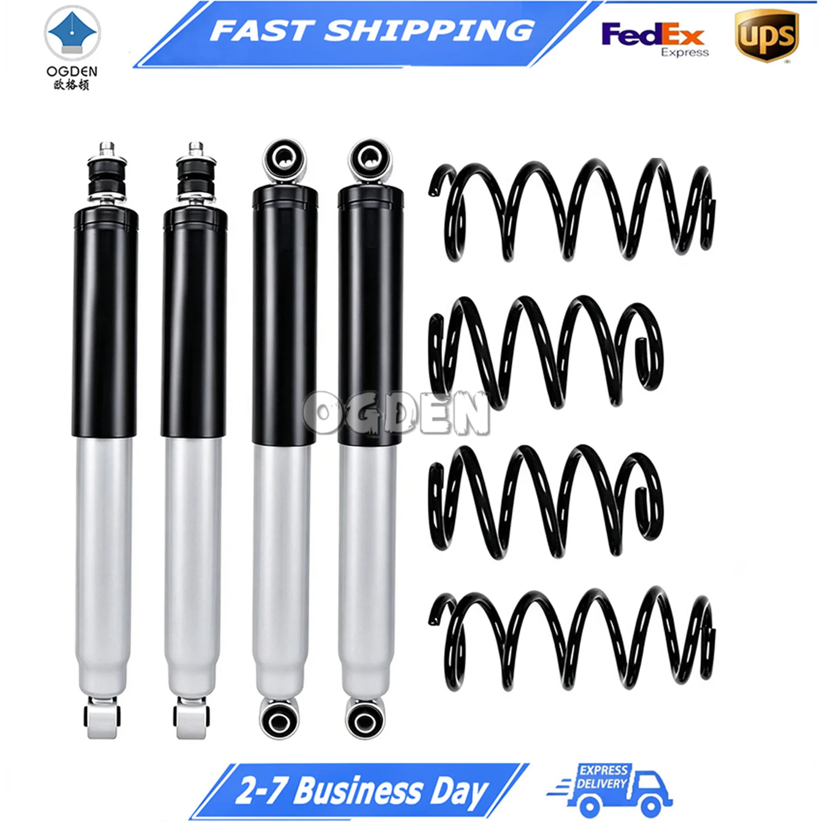

OGDEN Lift Kit with Springs & Shock Absorbers for Jeep Wrangler JK Off-road Modification 68299142AE 68003303AC