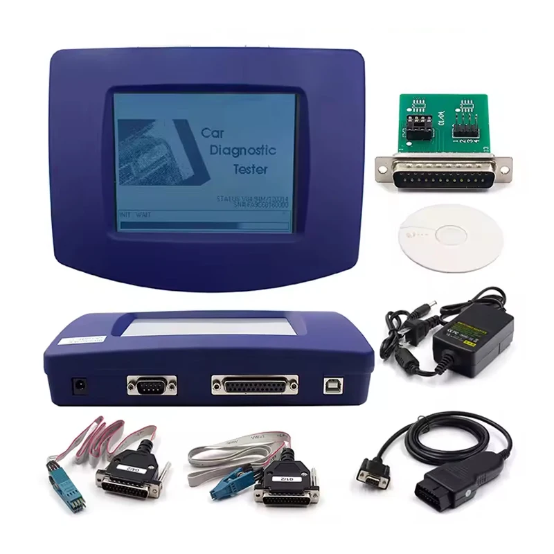 

Программатор Digiprog3 OBD2 V4.94 с чипом FTDI FT232BT, инструмент для чтения и стирания ошибок EEPROM, совместим с разъемами EU и US, для различных марок автомобилей.