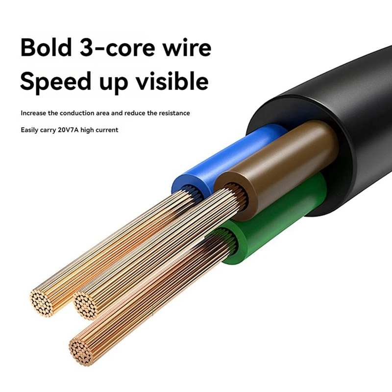 Smart-140W DC chargeur pour ordinateur portable 5V 9V 20V DC 7.9X0.9Mm femelle vers USB C Type C PD adaptateur d'alimentation convertisseur câble de charge rapide